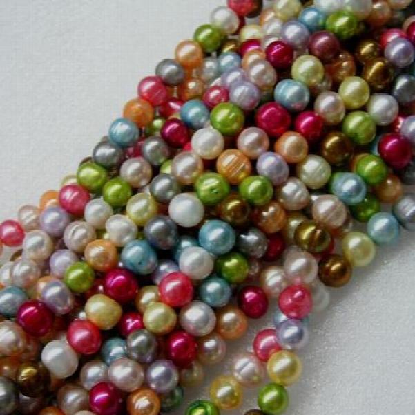 Natural 7mm Freshwater Pearl Loose Beads DIY Making