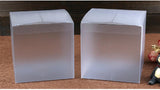 50pcs 9*9*9cm Frosted PVC Box Clear Gift Boxes for Jewellery/Candy/Food