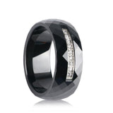 Zircon Wide Party Ceramic Rings for Women