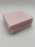 50pcs 8*8cm Silver Jewelry Polishing Cleaning Cloth Microfiber Suede Fabric