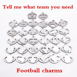 Enamel Sports Team Football Charms Pendant for DIY Jewelry Making