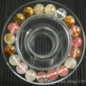 10mm Multicolor Tourmaline Watermelon Pearl Bracelet 7.5