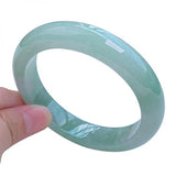 Zheru Natural Burmese Emerald Light Green Bracelet for Mom and Girlfriend