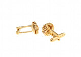 iGame Men Gift Knot Cuff Links Golden Copper Metal Knot