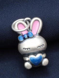 24K Yellow Gold Bunny Girl Necklace Pendant