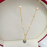 Arrival Babysbreath Pearl Pendant Necklace 18K Plated Jewelry