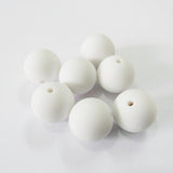 Matte Solid Acrylic Beads 12mm/20mm White/Clear 500pcs/105pcs