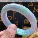 Zheru Jewelry Natural Burmese Jade Two-color 54-64mm Bracelet Princess Gift