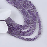 Amethyst Loose Gemstone Beads 8mm DIY String