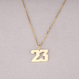 Number Necklace Sports Jewelry Anniversary Date Pendant Birth Years
