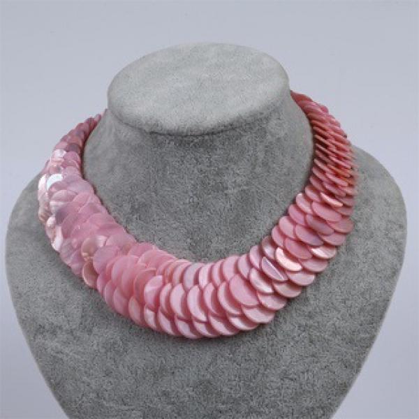 Shell Pearl Statement Necklace