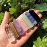Natural Amethyst Tower Quartz Healing Stone Home Decoration