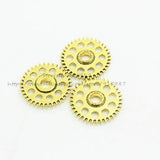 Sweet Bell Four Alloy Gear Charm Jewelry Findings 30pcs/lot