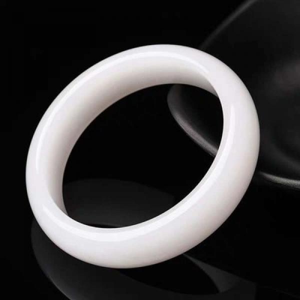 Zheru Natural Hetian Jade 54-64mm Bracelet Princess Jewelry Gift