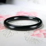 Zheru Jewelry Hetian Jade Bracelet, 54mm-64mm, Princess Gift for Her