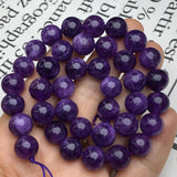 Amethysts Beads Round Loose Spacer Purple Crystal Beads 6/8/10MM