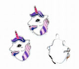 50PCS 8MM Unicorn Slide Charms DIY Accessories Fit For Leather Bracelet