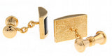 Silver Chain Stone Cufflinks Brass Material