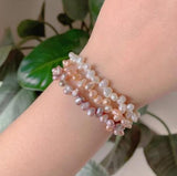 Natural Baroque Pearl Bracelet Small Flower Freshwater Pearl Jewelry Gift