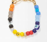 14kt plated steel chain CZ Beads Lightning PANGAIA BRACELET