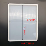 5pcs Coaster Mould Resin Silicone Epoxy Casting DIY Jewelry Making