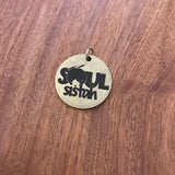 25pcs 30mm Bronze Stainless Steel Charms - Custom Text - Beads Charms