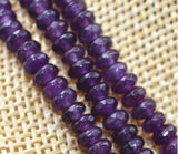DYY+++818 3 Rows 2X4mm FACETED BEADS NECKLACE