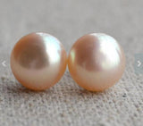 11mm Pale Pink Freshwater Pearl Earrings