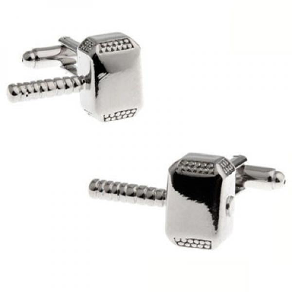 Silver Hammer Cufflink Cuff Link Set