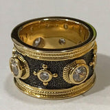 Vintage Royal Crystal Zircon Dubai Bridal Finger Ring