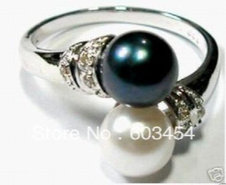 Elegant Shell Pearl Women's Ring Size 6-9