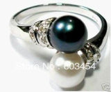 Elegant Shell Pearl Women's Ring Size 6-9