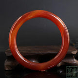 Zheru Agate & Chalcedony Red Bracelet 54-64mm