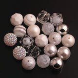 RB-09 20mm Mixed Style Acrylic Beads 50pcs