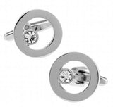 Crystal Rhinestone Cufflinks Wholesale Retail Copper