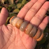 Natural Coral Jade Chrysanthemum Stone Bracelet Bangle Crystal Healing