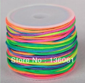 20 Colour 0.8mm Braided Nylon Thread 80m DIY Jewelry Necklace Bracelet Gift