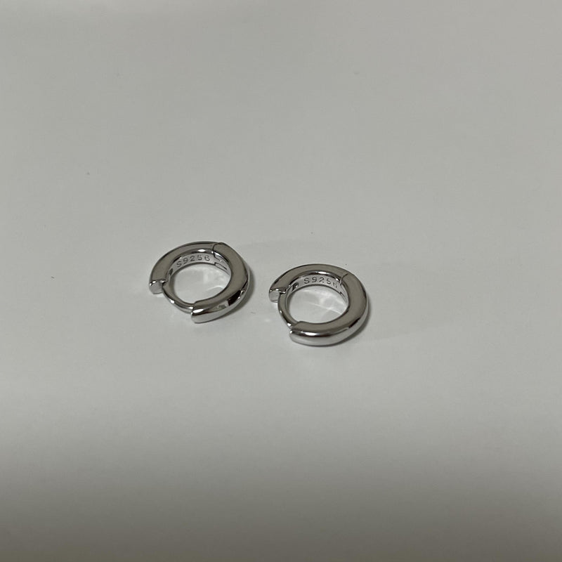 925 Sterling Silver Small Earrings French Ins Circle Sleep Hoop Earrings