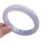 Zheru Jewelry Natural Light Purple Burmese Jadeite 54-64mm Bracelet