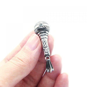 Stainless Steel Fitness Barbell Pendant Necklace