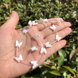 Natural Mother Of Pearl Shell Butterfly Spacer Beads for Jewelry Making