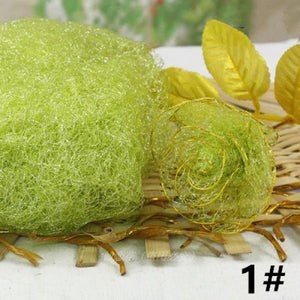1pcs Flower Stocking Gold/Silver Silk Accessories DIY Nylon Flower Material