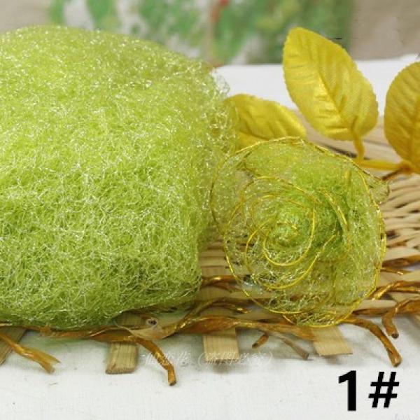 1pcs Flower Stocking Gold/Silver Silk Accessories DIY Nylon Flower Material