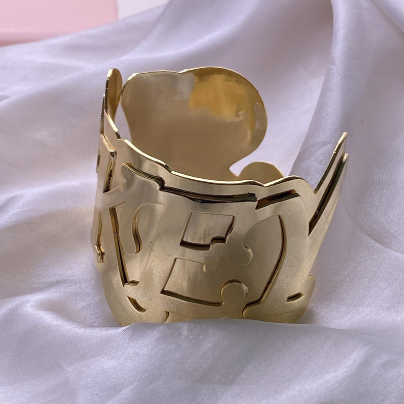 Custom Name Stainless Steel Bangle Bracelet