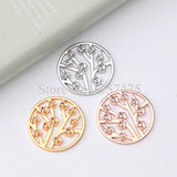 10pcs 1.2mm Wintersweet Coin for Steel Coin Keeper Pendant