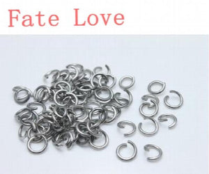 1000pcs 1*5mm Stainless Steel Jump Rings Split Rings Opening Necklace Jewelry