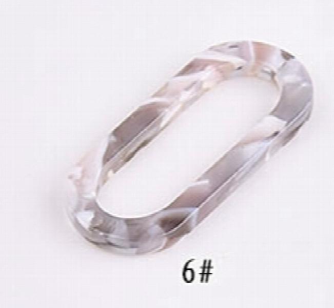 Harajuku Acetic Acid Oval Earrings, DIY Ear Accessories
