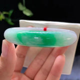 Zheru Green Burmese Emerald Bracelet 54-64mm