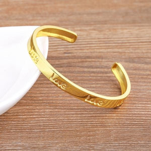 Nidin Light Love Bangles Cubic Zirconia Couple Bracelets