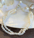 Arrival Favorite Pearl Jewelry 2 rows Baby Small Size Freshwater Pearl Bracelet